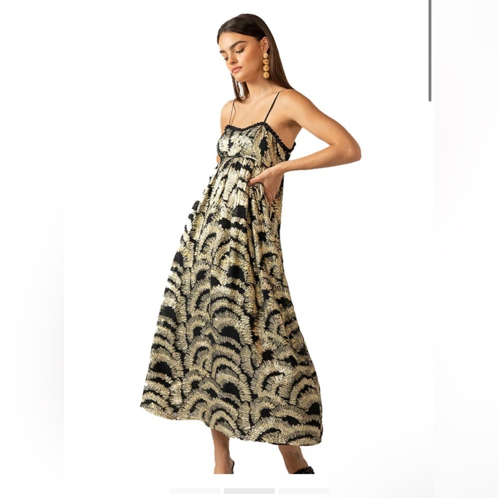 NWT Rue Stiic Black & Gold Dress